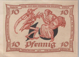 10 PFENNIG 1921 Stadt ARNSTADT Thuringia DEUTSCHLAND Notgeld Banknote #PF482 - [11] Emissioni Locali