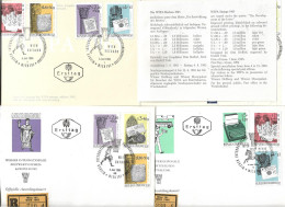 0504k: WIPA 1965, Faltfolder Und FDC- Serie - Cartas & Documentos