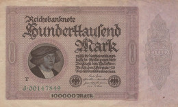 100000 MARK 1923 Stadt BERLIN DEUTSCHLAND Papiergeld Banknote #PL134 - [11] Emissioni Locali