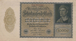 10000 MARK 1922 Stadt BERLIN DEUTSCHLAND Papiergeld Banknote #PL128 - [11] Emisiones Locales