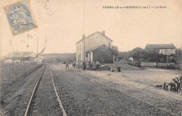 24-5539 : CHEMILLE-SUR-INDROIS. CHEMIN DE FER DEPARTEMENTAL. GARE - Sonstige & Ohne Zuordnung