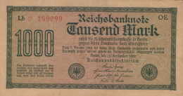1000 MARK 1922 Stadt BERLIN DEUTSCHLAND Papiergeld Banknote #PL444 - [11] Lokale Uitgaven