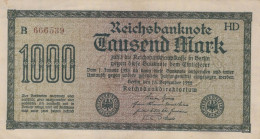 1000 MARK 1922 Stadt BERLIN DEUTSCHLAND Papiergeld Banknote #PL411 - Lokale Ausgaben