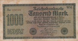 1000 MARK 1922 Stadt BERLIN DEUTSCHLAND Papiergeld Banknote #PL033 - [11] Local Banknote Issues