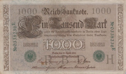 1000 MARK 1910 DEUTSCHLAND Papiergeld Banknote #PL373 - [11] Emissioni Locali