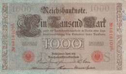 1000 MARK 1910 DEUTSCHLAND Papiergeld Banknote #PL349 - [11] Emissioni Locali