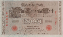 1000 MARK 1910 DEUTSCHLAND Papiergeld Banknote #PL339 - [11] Emissioni Locali
