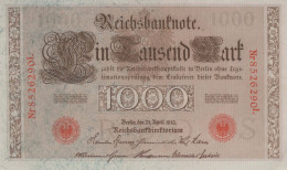 1000 MARK 1910 DEUTSCHLAND Papiergeld Banknote #PL339 - [11] Local Banknote Issues