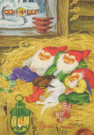 PAPÁ NOEL NAVIDAD Fiesta Vintage Tarjeta Postal CPSM #PAK988.ES - Santa Claus