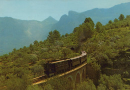 TREN TRANSPORTE Ferroviario Vintage Tarjeta Postal CPSM #PAA751.ES - Trains