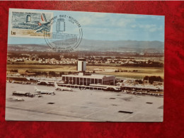 Carte Maximum 1982 MULHOUSE AEROPORT BALE MULHOUSE - 1980-1989