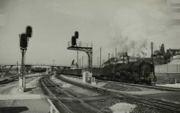 Gare De Longueau - Départ D'un 141 R Vers Boves - Cliché J. Renaud, 1954 - Trains