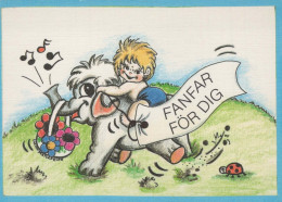 CHILDREN HUMOUR Vintage Postcard CPSM #PBV160.GB - Humorkaarten