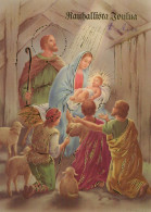 Virgen Mary Madonna Baby JESUS Christmas Religion Vintage Postcard CPSM #PBB836.GB - Jungfräuliche Marie Und Madona