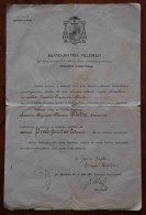 RARE CERTIFICAT ORIGINAL D’ORDINATION D’UN DIACRE. ÉVÈQUE DE NANTES, MGR. VILLEPELET. 1943. RELIGION - Documents Historiques