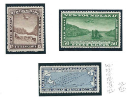 1931 TERRANOVA/NEWFOUNDLAND - SG 192/194 3 Valori MLH/MNH - Altri & Non Classificati