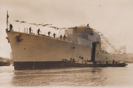 PHOTO PRESSE ESCORTEUR D'ESCADRE LA GALISSONNIERE A LORIENT PHOTO KEYSTONE FORMAT 18 X 13 CMS - Boats