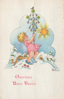 Bonne Année Noël ENFANTS Vintage Carte Postale CPSMPF #PKD789.FR - New Year