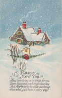 Bonne Année Noël Vintage Carte Postale CPSMPF #PKD667.FR - New Year