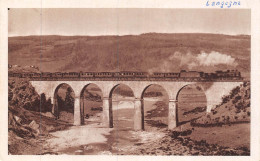 24-5543 : LANGOGNE. LE PONT DE CHEMIN DE FER AVEC LE TRAIN - Langogne