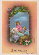 ANGE Noël Bébé JÉSUS Vintage Carte Postale CPSM #PBP295.FR - Angels
