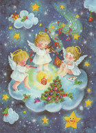 ANGE Noël Vintage Carte Postale CPSM #PBP420.FR - Anges