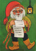 BABBO NATALE Natale Vintage Cartolina CPSM #PAK779.IT - Santa Claus