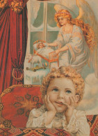ANGELO Buon Anno Natale Vintage Cartolina CPSM #PAJ210.IT - Engel