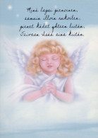 ANGELO Buon Anno Natale Vintage Cartolina CPSM #PAH010.IT - Anges