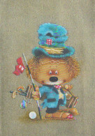 GEBÄREN TEDDYBÄR Tier LENTICULAR 3D Vintage Ansichtskarte Postkarte CPSM #PAZ108.DE - Osos