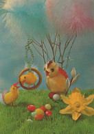 OSTERN HUHN EI Vintage Ansichtskarte Postkarte CPSM #PBO798.DE - Ostern