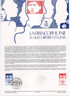 - Document Premier Jour LA FRANCOPHONIE - PARIS 15.1.1985 - - Postdokumente