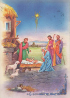 Jungfrau Maria Madonna Jesuskind Weihnachten Religion Vintage Ansichtskarte Postkarte CPSM #PBB839.DE - Vierge Marie & Madones