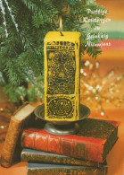 Neujahr Weihnachten KERZE Vintage Ansichtskarte Postkarte CPSM #PBA237.DE - New Year
