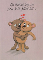 NASCERE Animale Vintage Cartolina CPSM #PBS165.IT - Bears