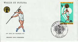 Wallis Et Futuna YT PA 65 FDC : Javelot - 1975 - Athlétisme