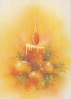 Buon Anno Natale CANDELA Vintage Cartolina CPSM #PBA299.IT - New Year