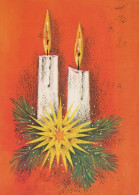 Buon Anno Natale CANDELA Vintage Cartolina CPSM #PAZ601.IT - New Year