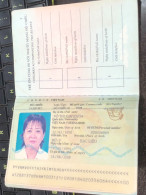 VIET NAMESE-OLD-ID PASSPORT VIET NAM-PASSPORT Is Still Good-name-vo Thi Kim Hoa-2001-1pcs Book - Sammlungen