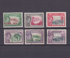 DOMINICA 1938, SG #99-106a, CV £20, Part Set, Used - Dominique (...-1978)