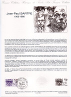 - Document Premier Jour Jean-Paul SARTRE (1905-1980) - PARIS 23.2.1985 - - Schrijvers