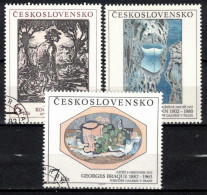 Tchécoslovaquie 1992 Mi 3133-5 (Yv 2932-4), Obliteré - Usati