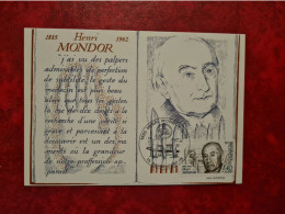 Carte Maximum 1982 SAINT GERMAIN  HENRI MONDOR - 1980-1989