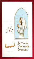 Image Pieuse Ed A.R. Sage 20674-6Je T'aime D'un Amour éternel - Communion Bénédicte Maurice Chantraine 10-06-1973 - Images Religieuses