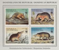 DOMINICANA 1994 WWF Solenidon Mi 1698-16991 MNH(**) Fauna 509 - Unused Stamps