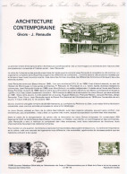 - Document Premier Jour L'ARCHITECTURE CONTEMPORAINE - Jean RENAUDIE - GIVORS 20.4.1985 - - Altri & Non Classificati