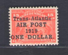 1919 Newfoundland, Stanley Gibbons N. 143b, MLH* - Andere & Zonder Classificatie