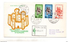 Italia FDC Venetia 1964 Stati Generali Viaggiata Racc. Per L'Italia - FDC