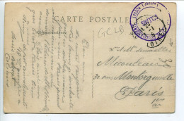 Militaria * CACHET Militaire Dépôt Convalescents ( 18e Groupe ) à Louis Rossat à ORLÉANS Sur Carte Place Albert 1er - Oorlog 1914-18