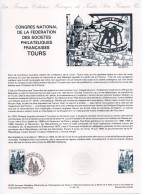 - Document Premier Jour CONGRES NATIONAL FFAP - TOURS 25.5.1985 - - Postdokumente